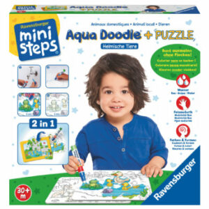 Ravensburger ministeps® Aqua Doodle® Puzzle: Heimische Tiere