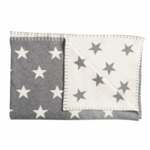 Schardt Baby-Kuscheldecke 95 x 120 cm Big star grau