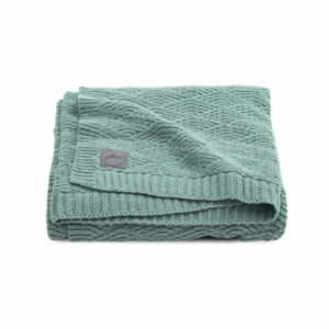 jollein Strickdecke River knit ash green 100 x 150 cm