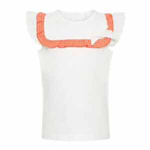 name it Girls Top Hahi Bright White