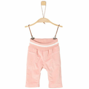 s.Oliver Girls Cordhose pink mit weißem Bund