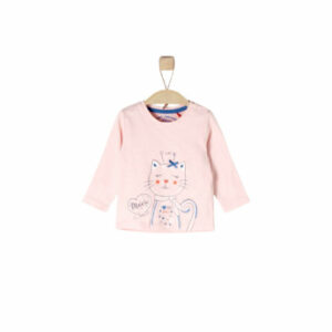 s.Oliver Girls Langarmshirt rosy melange