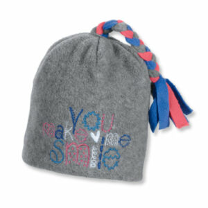 Sterntaler Girls Beanie silber melange