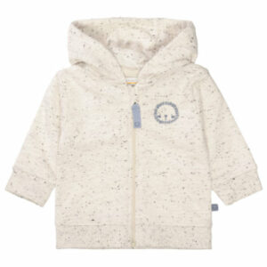 STACCATO Sweatjacke cream melange strukturiert