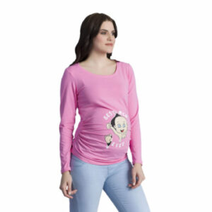 M.M.C. Umstandslangarmshirt Best Mom Ever mit Motiv Rosa