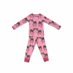 Smafolk Pyjama mit Hirsch sea pink