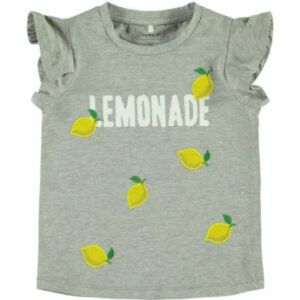 name it Girls T-Shirt Nmfdara grey melange