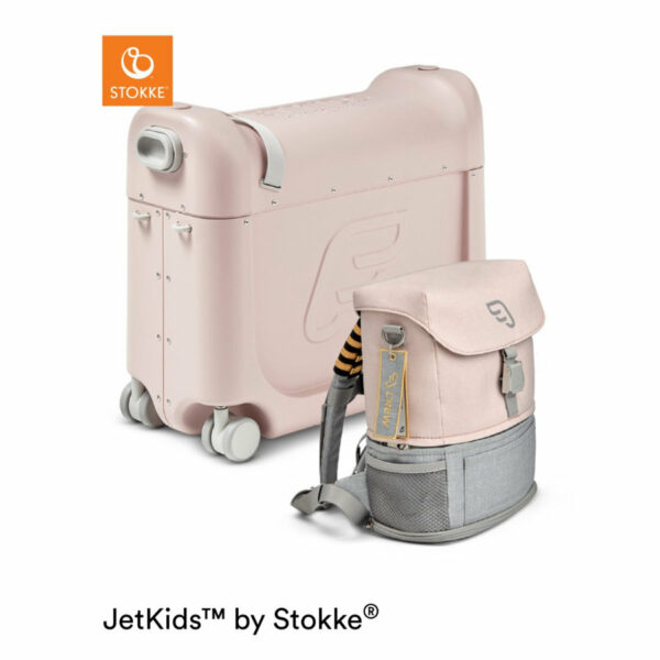 JETKIDS™ BY STOKKE® Aufsitzkoffer BedBox™ mit Crew BackPack™ Pink