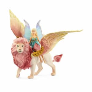 schleich® Bayala - Elfe auf geflügeltem Löwe 70714