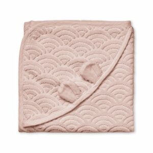 Cam Cam® COPENHAGEN Kapuzenbadetuch mit Öhrchen Baby rosa