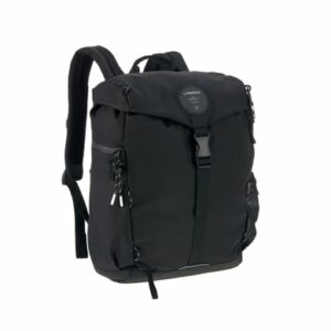 LÄSSIG Wickelrucksack Outdoor Backpack black