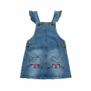 MINOTI Latzkleid Denim-Hellblau