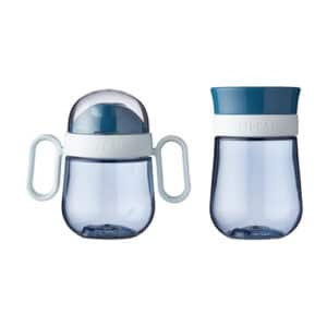 Mepal Trinklernbecher Antitropf 360° Mio 200 & 300 ml 2er Set blau