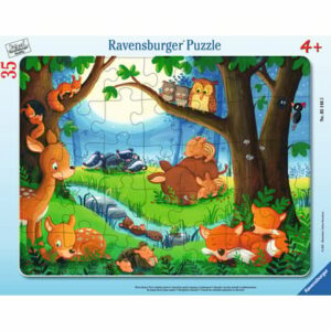 Ravensburger Rahmenpuzzle - Wenn kleine Tiere schlafen gehen 35 Teile