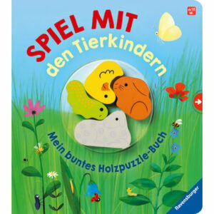 Ravensburger Spiel mit den Tierkindern: Mein buntes Holzpuzzle-Buch