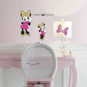 Room Mates DISNEY Minnie Maus mit Glitzer Mehrfarbig