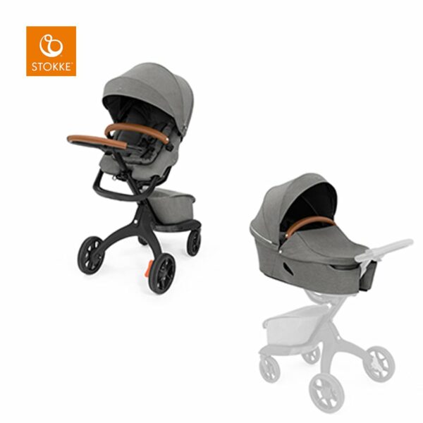 STOKKE® Kombikinderwagen Xplory® X inklusive gratis Tragewanne Modern Grey