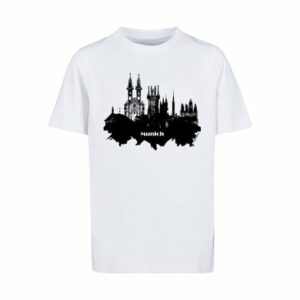 F4NT4STIC T-Shirt Cities Collection - Munich skyline weiß