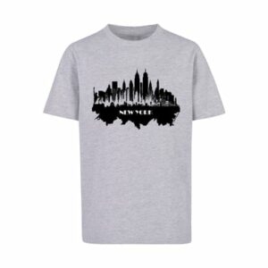 F4NT4STIC T-Shirt Cities Collection - New York skyline heather grey