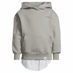 New Life Hoodie Hoodie Kapuzen Pullover mit Shirt grau