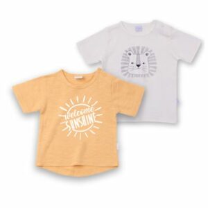 LITTLE T-Shirt Savannah Doppelpack sand/offwhite