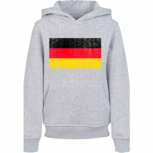 F4NT4STIC Hoodie Germany Deutschland Flagge distressed heather grey