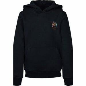 F4NT4STIC Hoodie Wizard Cat HOODIE UNISEX schwarz