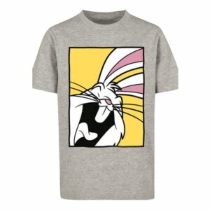 F4NT4STIC T-Shirt Looney Tunes Bugs Bunny Laughing heather grey