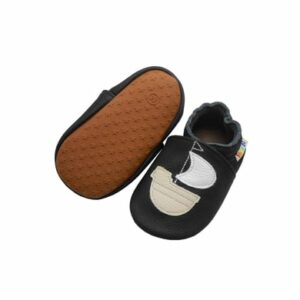 Yalion Baby Krabbelschuhe Schiff schwarz