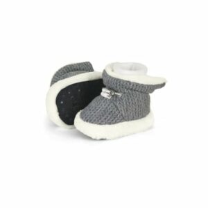 Sterntaler Babyschuh Strickoptik asphalt