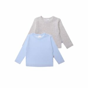 Liliput Langarmshirts im 2er Set hellblau/ grau-melange