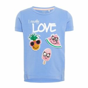 name it T-Shirt Defood Blue Bonnet