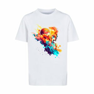 F4NT4STIC T-Shirt Basketball Sport Player UNISEX TEE weiß